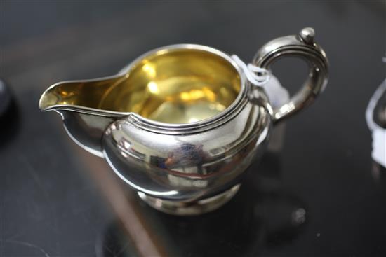 Russian cream jug & sugar bowl.